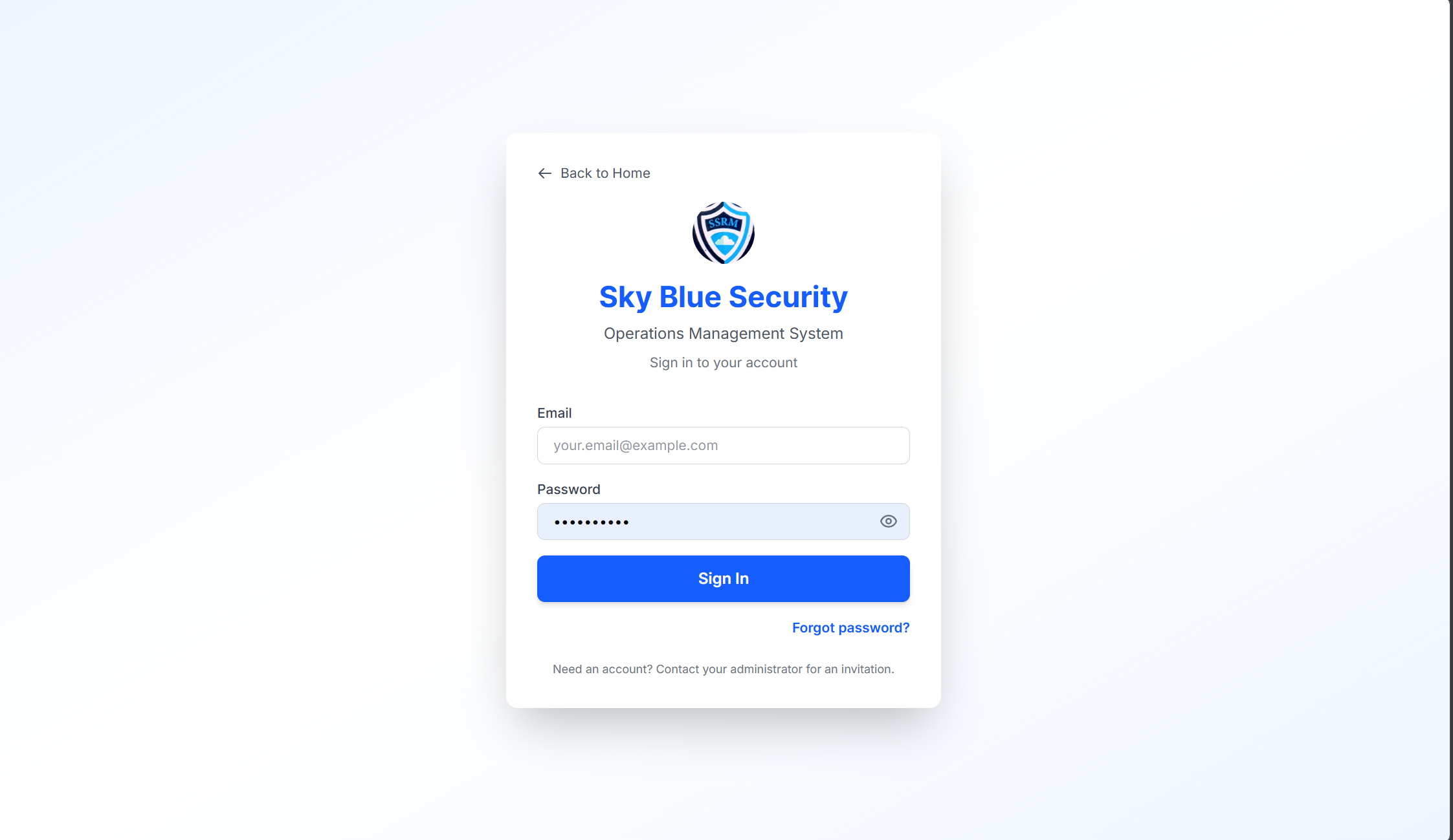 Sky Blue Security